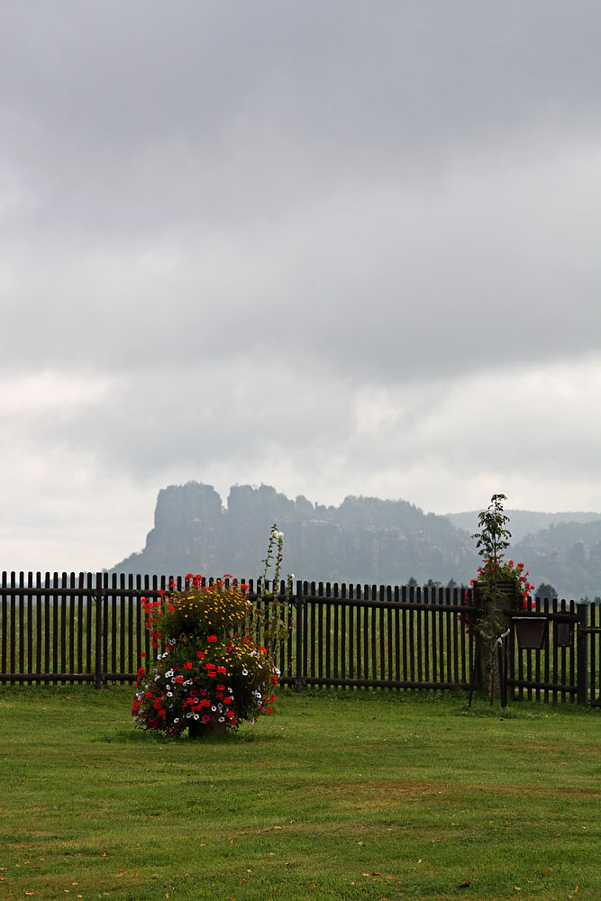 Schrammsteine im Dunst