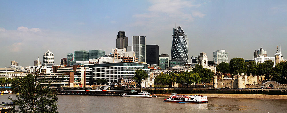 Queen's Walk City Skyline