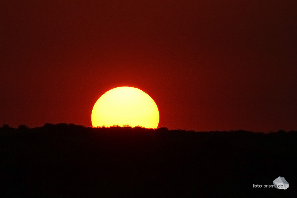 Sonnenuntergang ber den versteinerten Dnen II