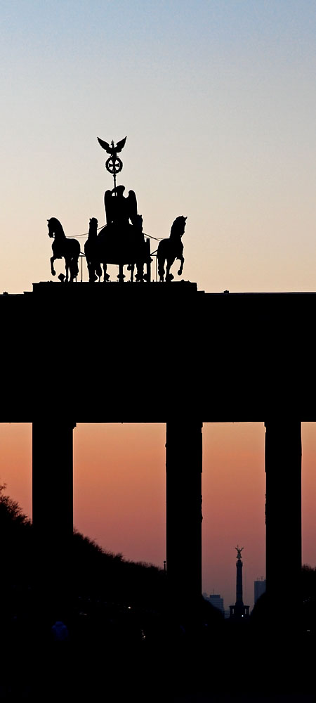 Brandenbrger Tor im Abendlicht