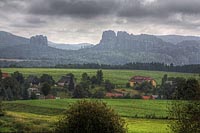 Schrammsteine in der Ferne - HDR