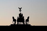 Quadriga am Abend